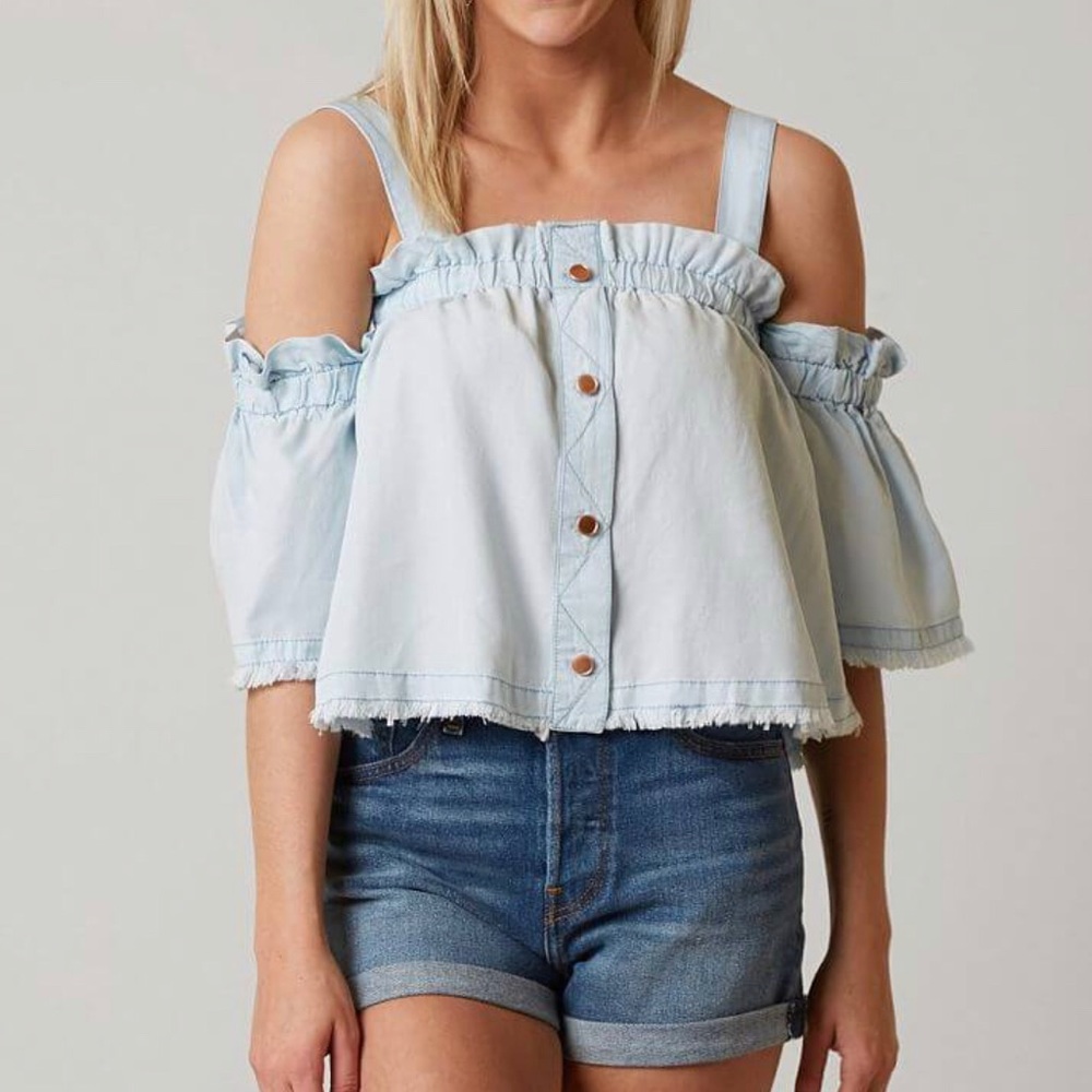 Willow & Root off the shoulder top